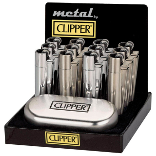 Zapalovač Clipper Silver+Giftbox, 1ks