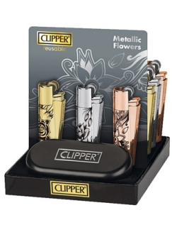 Zapalovač Clipper Metallic Flower+Giftbox, 1ks