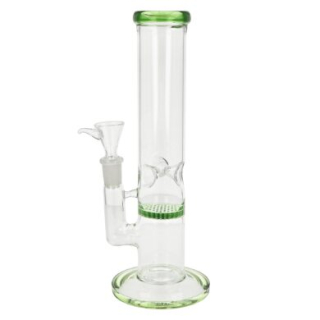 Skleněný bong s perkolací Ice Honey Green, 25cm