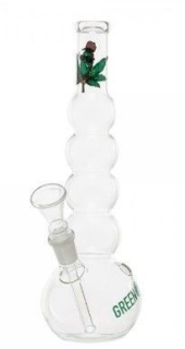 Glasbong čirý cannabis, 24cm