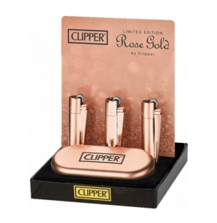 Zapalovač Clipper Rose Gold+Giftbox, 1ks