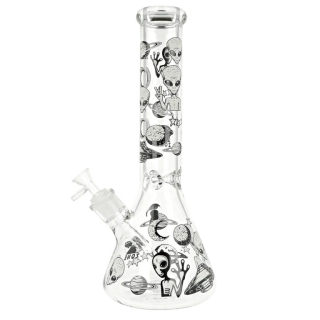 Skleněný bong Super Heroes Beaker Aliens, 35cm