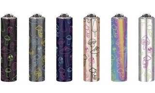 Zapalovač Clipper Metal Cover Mush Trip, 1ks