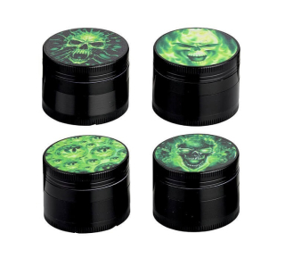 Drtič tabáku Super Heros Black 4x kov ∅4cm