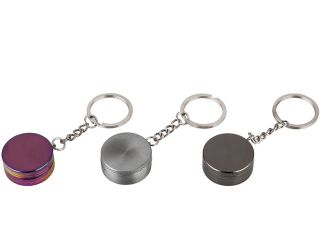 Drtič tabáku kovový přívěšek na klíče, 30mm