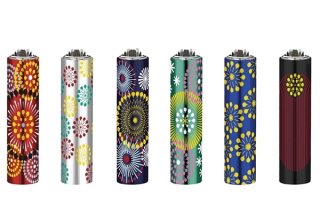 Zapalovač Clipper Metal Cover Firework Patterns, 1ks