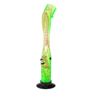 Bong Dragon akryl (plast) 41cm, zelený