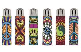 Zapalovač Clipper Pop Covers Hippie Passion, 1ks