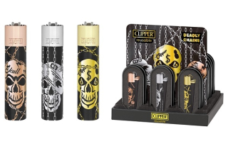 Zapalovač Clipper Deadly Chains+Giftbox, 1ks