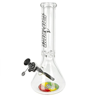 Skleněný bong Super Heroes Transparent, 35cm