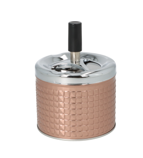 Cigaretový popelník kovový otočný Angelo Rosegold, 9cm