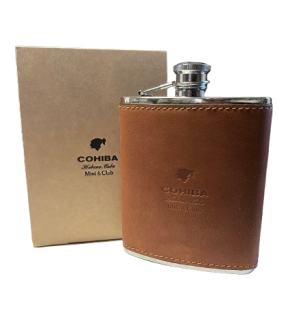 Placatka Cohiba hnědá kůže, 210ml