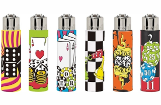 Zapalovač Clipper Pop Covers No Luck, 1ks