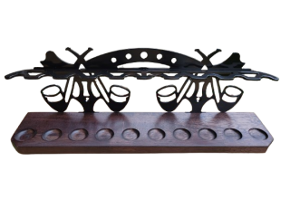 Stojánek na dýmky rovný, 10ks, VPC, tobacco