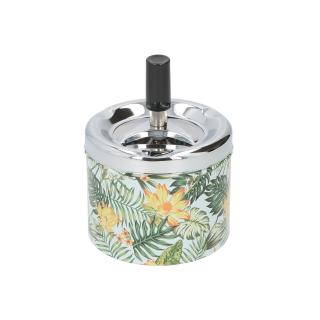 Cigaretový popelník kovový otočný Angelo Tropical, 9cm