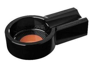 Doutníkový popelník kovový na jeden doutník - černý