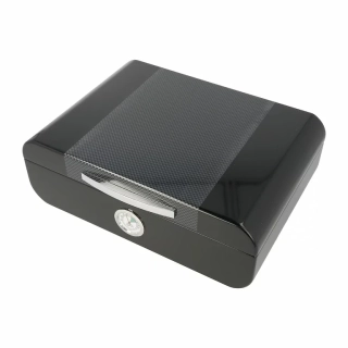 Humidor na doutníky Black/Carbon, 25D, 28x20x9,5cm