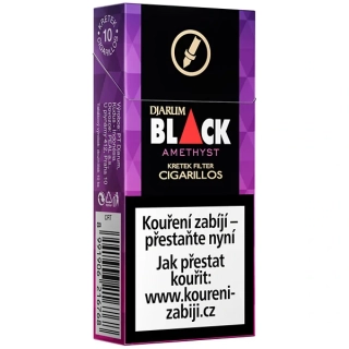 Doutníky Djarum Black Amethyst kretek Filtr Cigarillos 10ks