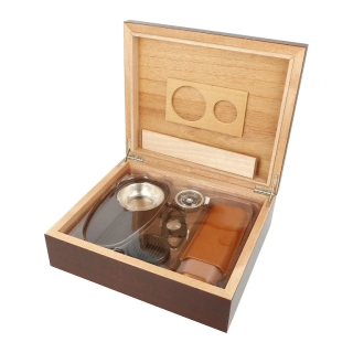Humidor na doutníky SET 25D, třešeň, 26x22x8cm 