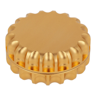 Drtič tabáku kovový Super Heroes ALU Gold, 2.dílný, 63mm