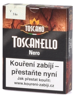 Doutníky Toscanello Nero, 5ks
