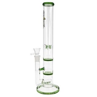 Skleněný bong s perkolací Super Heroes Ice Green, 36cm