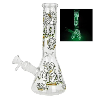 Skleněný bong Super Heroes 420 ICE, 25cm