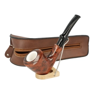 Dýmka Angelo Meerschaum Straight I, filtr 9mm