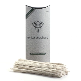 Čističe dýmky White Elephant Cotton bílé, 100 ks