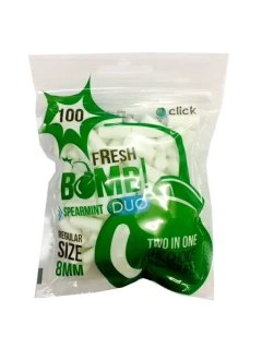 Cigaretové filtry s kapslí Fresh Bomb Duo Spearmint 8mm, 100ks